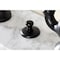 Kingston Brass Bridge Bathroom Faucet with Brass PopUp, Matte Black KS7970TX - alternate 2